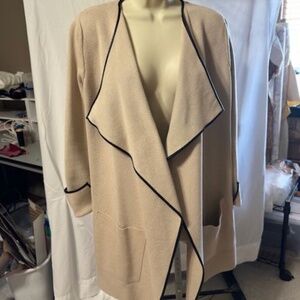 ZARA Knit Camel Tan Open Front Cardigan/Sweater Jacket Size Small